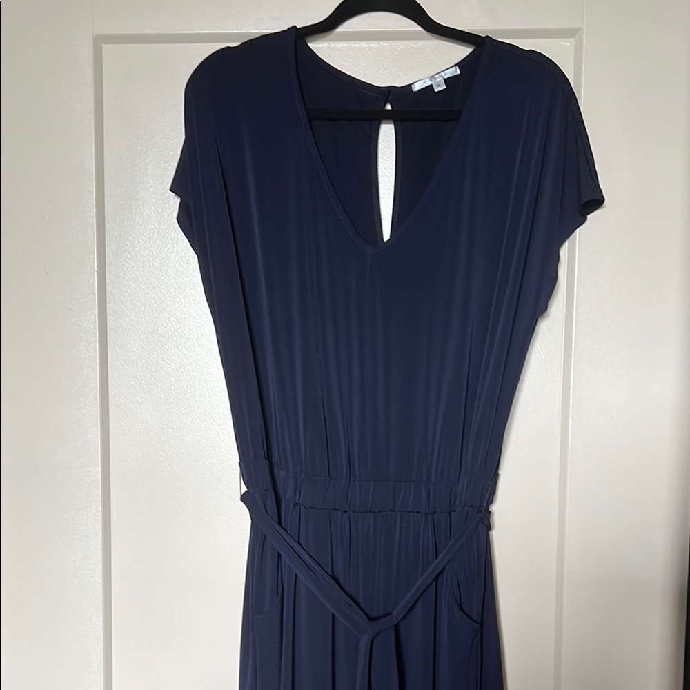 Elegant Navy Blue Women's Jumpsuit
